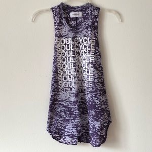 Soulcycle Purple Burnout Tank Top